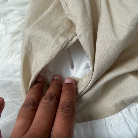 J. Crew Maxi Dress Black, White, and Tan - Picture 10 of 10